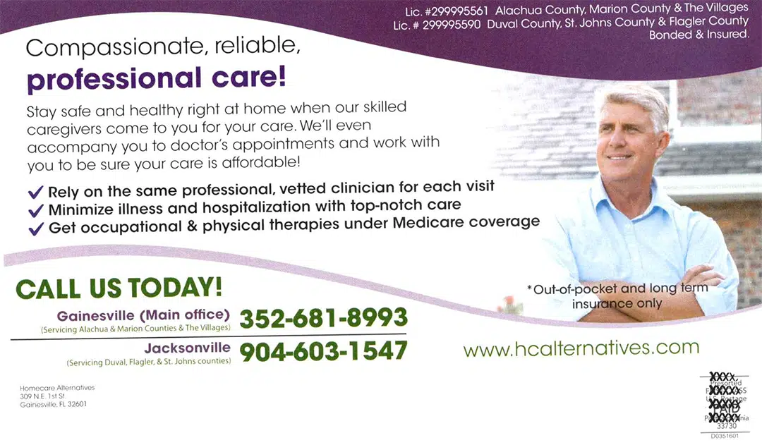 Compassionate Reliable Professional In-Home Care with HomeCare Alternatives' Caregivers