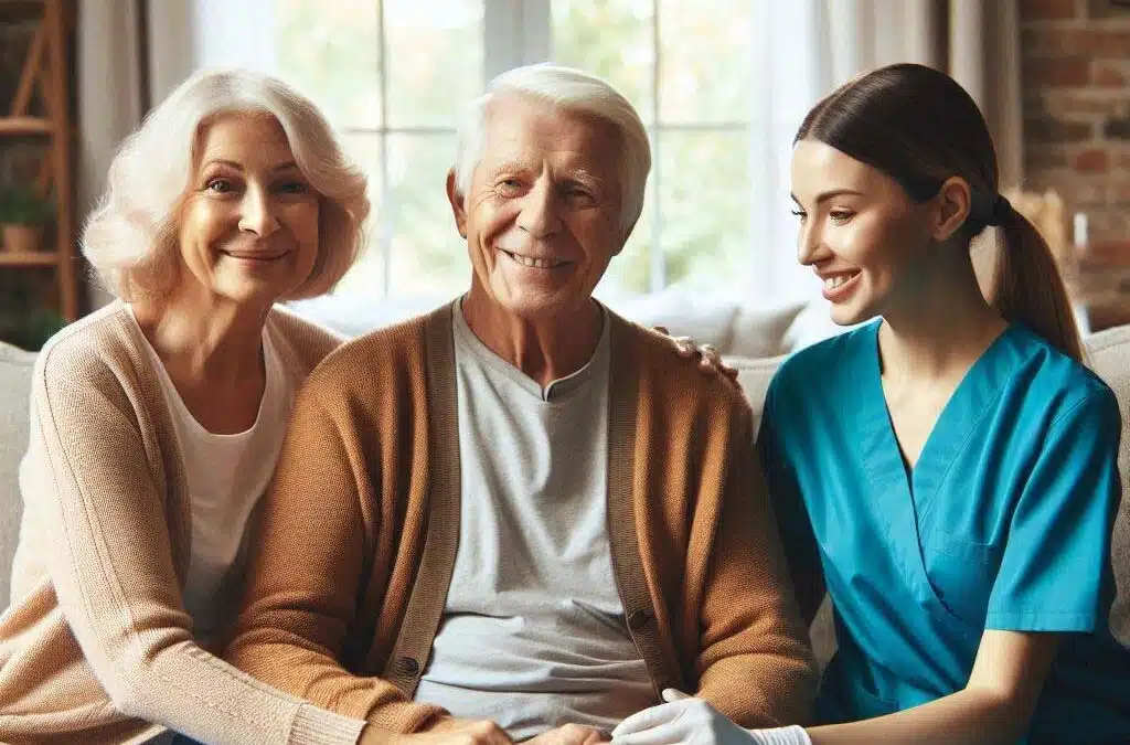 Homecare Alternatives CNA assists and elderly couple